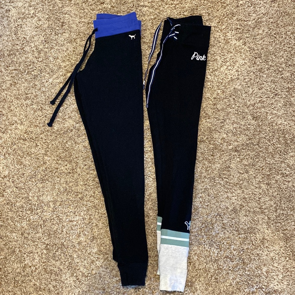 BUNDLE of Victoria Secret Pink Vintage Tie Leggings